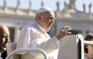 Papst Franziskus auf dem Petersplatz / CNA Deutsch / Pablo Esparaza
