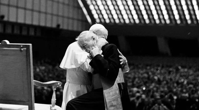 Papst Johannes Paul II. und Kardinal Wyszyński