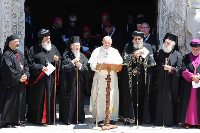 Papst und Patriarchen in Bari am 7. Juli 2018