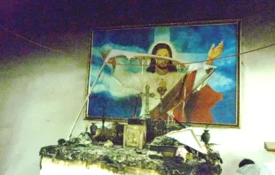 Bei einer christenfeindlichen Attacke zerstörter Altar in Hyderabad/Indien.  / Kirche in Not
