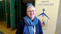 Regina Lynch, Projektdirektorin von „Kirche in Not“, bei der internationalen Helferkonferenz in Damaskus / Kirche in Not