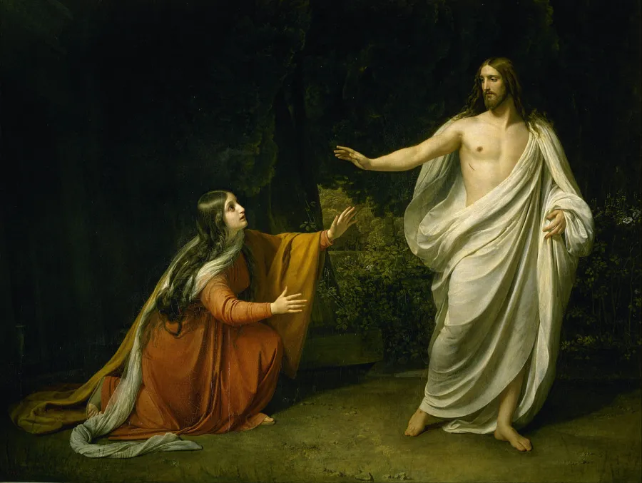 Jesus erscheint Maria Magdalena: Gemälde von Alexander Andrejewitsch Iwanow, 1835.