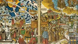 Lucas Cranach der Jüngere schuf den Holzschnitt "Die wahre Religion Christi und die falsche Lehre des Antichristen" im Jahr 1545 / Wikimedia (CC0)