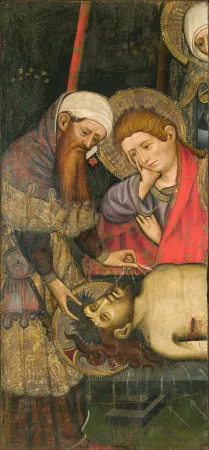 Joan Mates Grablegung Christi mit der Bedeckung seines Gesichts mit dem Sudarium, 1429.