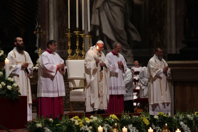 Papst Franziskus im Petersdom am Fest Mariä Lichtmess, 2. Februar 2017.