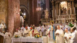 Kardinal Turkson feiert die heilige Messe in Santa Maria della Scala am 15. September 2017 / CNA / Daniel Ibanez