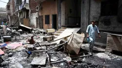 Zerstörungen im christlichen Viertel von Jaranwala nach den Ausschreitungen Mitte August / Kirche in Not