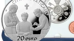Die Silbermünze (Detail) / Münzamt des Vatikans / CFN.VA
