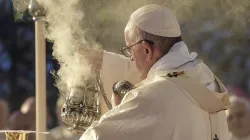 Der Papst zelebriert die Heilige Messe, die Feier der Eucharistie, am 10. November 2015 in Florenz / L'Osservatore Romano