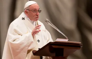 Papst Franziskus bei seiner Predigt am 12. Dezember 2017 im Petersdom / CNA / Daniel Ibanez