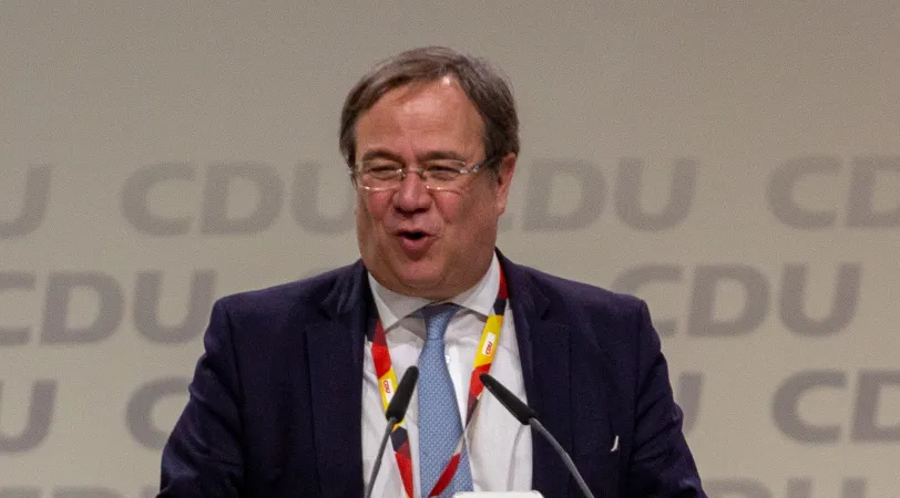 Armin Laschet auf dem 31. Parteitag der CDU in Hamburg (2018)