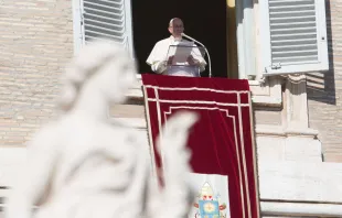 Papst Franziskus beim Gebet des Angelus / CNA / Daniel Ibanez