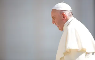 Papst Franziskus auf dem Petersplatz am 20. Juni 2018.
 / Daniel Ibanez / CNA Deutsch