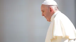 Papst Franziskus auf dem Petersplatz am 20. Juni 2018.
 / Daniel Ibanez / CNA Deutsch