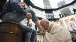 Fußwaschung am Gründonnerstag 29. März 2018. / Vatican Media