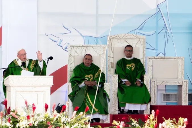 Papst Franziskus bei der Predigt am 27. Januar 2019 am Campo San Juan Pablo II in Panama