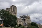 Die Turmspitze von Notre Dame wird wieder hergestellt 
