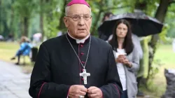 Erzbischof Tadeusz Kondrusiewicz von Minsk-Mahiljou betet für festgenommene Demonstranten in Minsk am 19. August 2020. / catholic.by 