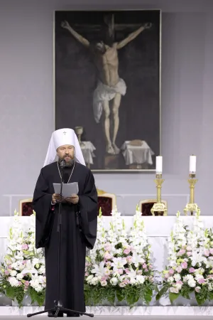 Echte Ökumene beim Eucharistischen Kongress in Budapest: Metropolit Hilarion spricht über die Realpräsenz Jesu Christi am 6. September 2021. 