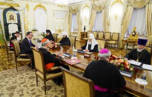 Das Treffen zwischen der Delegation aus Rom mit Patriarch Kirill in Moskau, 29. Juni 2023 | / Abteilung für Außenbeziehungen des Moskauer Patriarchats