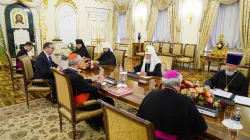 Das Treffen zwischen der Delegation aus Rom mit Patriarch Kirill in Moskau, 29. Juni 2023 | / Abteilung für Außenbeziehungen des Moskauer Patriarchats