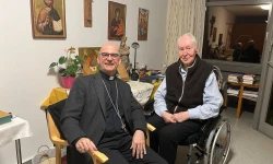 Bischof Franz Jung und Kardinal Friedrich Wetter / Franz Jung