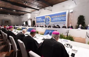 Die europäischen Bischöfe beim Treffen "Mittelmeer, Grenze des Friedens" in Florenz / https://www.mediterraneodipace.it/