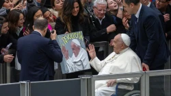 Papst Franziskus bei der Generalaudienz in Rom. / Daniel Ibanez / CNA Deutsch