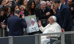 Papst Franziskus bei der Generalaudienz in Rom. / Daniel Ibanez / CNA Deutsch