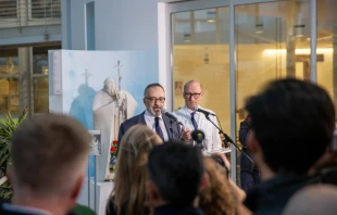 Pressekonferenz zum Gesundheitszustand von Papst Franziskus am 21. Februar 2025 / Daniel Ibáñez / EWTN News