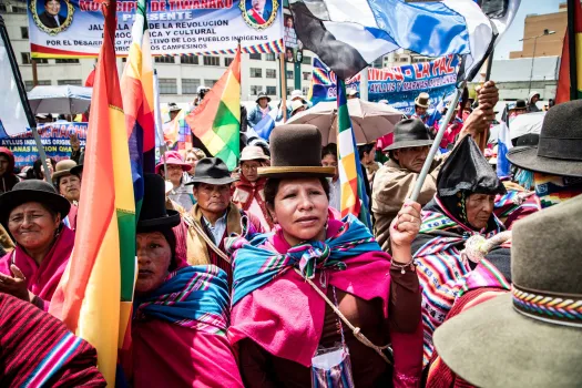 Politische Kundgebung in La Paz im Jahr 2018 / Martin Steffen/Adveniat