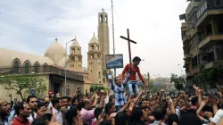 Demonstrierende Christen in Ägypten / Kirche in Not