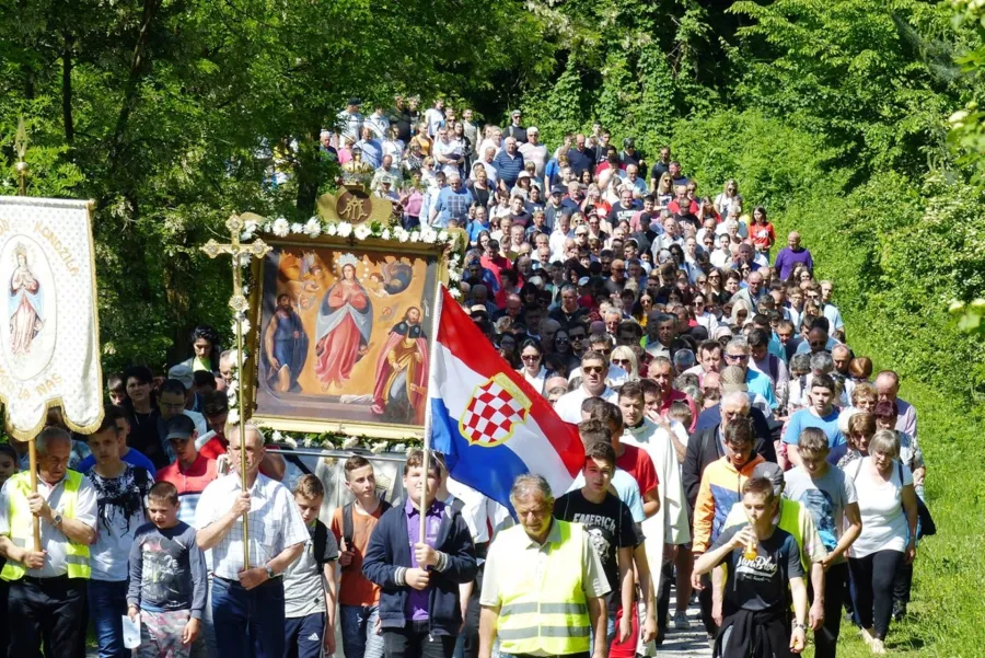 Prozession von im Erzbistum Vrhbosna.