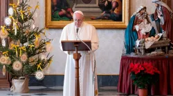 Papst Franziskus in seiner Ansprache zur Übertragung des Angelus am Hochfest der Gottesmutter Maria, 1. Januar 2021. / Vatican Media