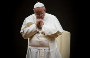 Papst Franziskus betet am 4. Oktober 2014 / Mazur/catholicnews.org.uk
