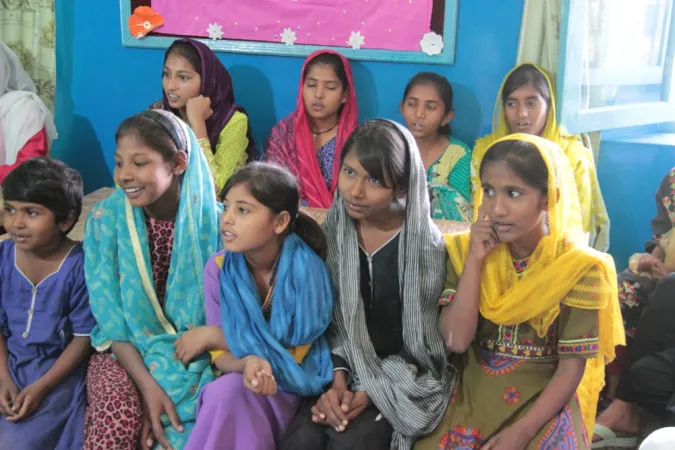 Christliche Mädchen im Bistum Hyderabad