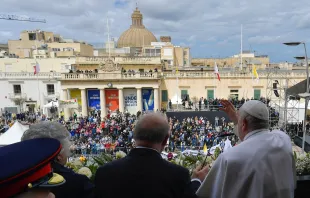 Papst Franziskus am 2. April 2022 in Malta. / Vatican Media