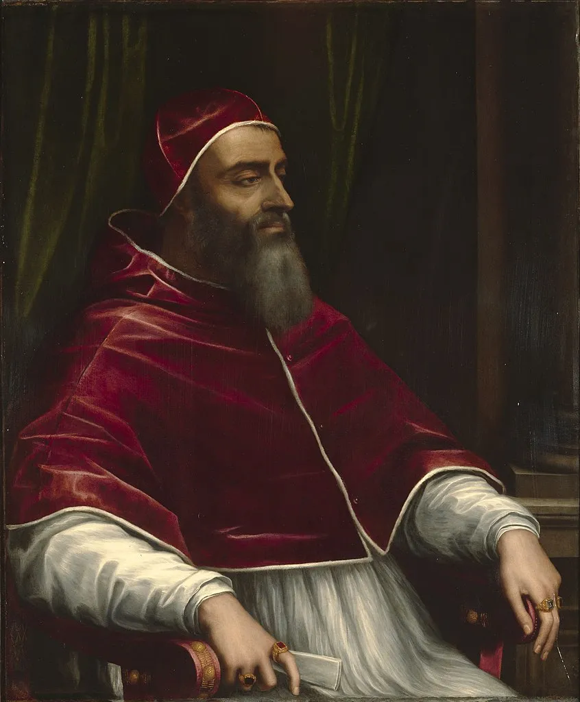 Papst Clemens VII, Gemälde von Sebastiano del Piomboaus dem Jahr 1531. 