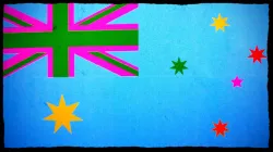 Buntes Australien? Die Landesflagge, künstlerisch ergänzt / Flickr / Melbourne Streets Avant-Garde(CC BY-NC 2.0)
