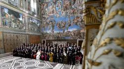 Papst Franziskus und Diplomaten in der Sala Regia am 9. Januar 2020 / Vatican Media