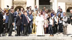Papst Franziskus bei der Generalaudienz am 31. Mai 2017 / CNA/Daniel Ibanez
