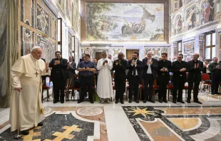 Papst Franziskus mit Liturgieprofessoren, 1. September 2022 / Vatican Media