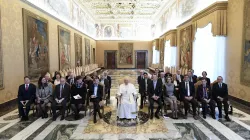 Papst Franziskus mit Vertretern der Gesellschaft Katholischer Publizisten Deutschlands am 4. Januar 2024 / Vatican Media