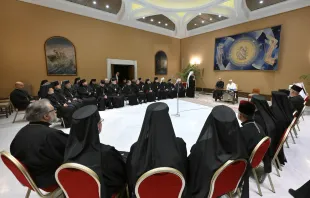 Papst Franziskus mit der Synode der ukrainischen griechisch-katholischen Kirche am 6. September 2023 / Vatican Media