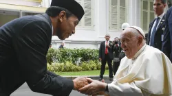 Papst Franziskus mit dem indonesischen Präsidenten Joko Widodo / Vatican Accredited Media Personnel