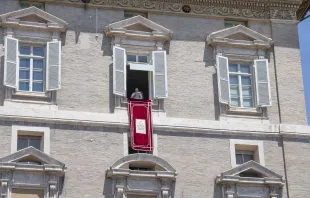 Papst Franziskus spricht vom Fenster des Apostolischen Palastes am 25. Juni 2023 / Vatican Media