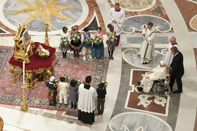 Christmette mit Papst Franziskus im Petersdom am 24. Dezember 2023