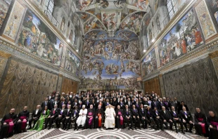 Papst Franziskus mit den beim Heiligen Stuhl akkreditierten Botschaftern / Vatican Media