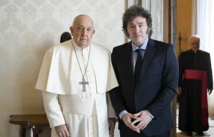 Präsident Javier Milei mit Papst Franziskus am 12. Februar 2024 / Vatican Media