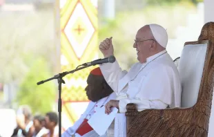 Papst Franziskus mit Jugendlichen in Papua-Neuguinea am 9. September 2024 / Vatican Media